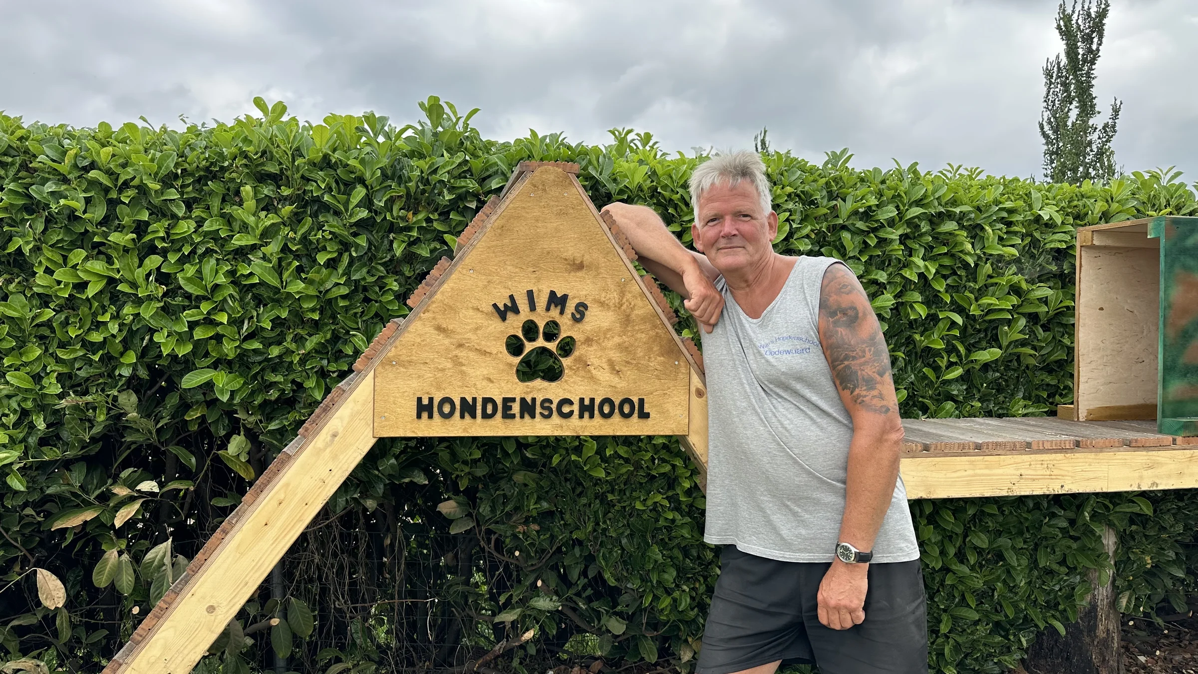 Wim met zijn honden